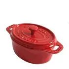 staub "Mini Cocotte Oval Cherry 11cm" Heat-resistant Storage Container Microwave