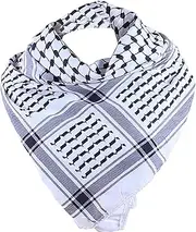 [Generic] Arab Head Wrap | Bandana Head Wrap - Versatile Desert Scarf, Authentic Arab Scarf Wrap, Traditional Head Wrap Scarf, Middle East Desert Shemagh Wrap, 49.21x49.21inch