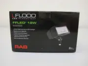 RAB LIGHTING 18 WATT LED FLOODLIGHT IN BRONZE, 4000K #: FFLED18N