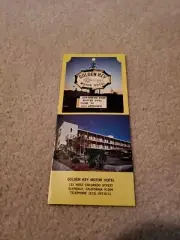 Vintage 1960s Golden Key Motel Glendale California Brochure