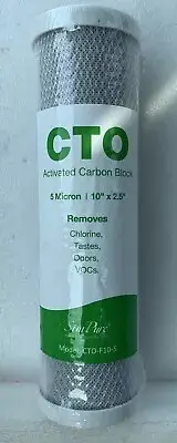SimPure Whole House Water Filter 10" x 2.5" Activated Carbon Block CTO-F10-5