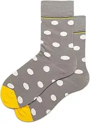 [pants & sox] Grey Spot Colourful Socks