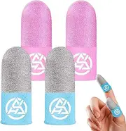 Mobile Phone Game Finger Sleeves, Sweatproof Finger Sleeves, Glow in Dark Finger Sleeves Fit All Touch Screen Devices, Nanof