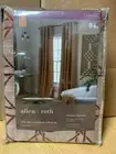 allen + roth 84'' Rust Polyester Light Filtering Grommet Single Curtain Panel