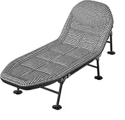 Portable Steel Foldable Camping Bed Height Adjustable Foldable Bed Single Lightweight Folding Camping Cot Carry Bag Included Comfortable