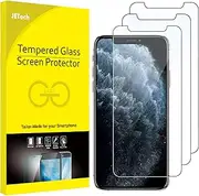 JETech Screen Protector for iPhone 11 Pro, iPhone Xs and iPhone X 5.8-Inch, Tempered Glass Film, 3-Pack