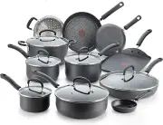 17 Pcs Frying Pan Set Cookware Saucepans Saute Pan Griddle Pots & Pans Dishwash