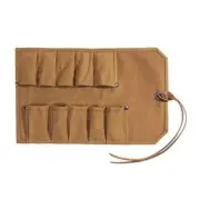 Heavy Duty Waxed Canvas Small Tool Bag Tool for Chisels Hammer Tool Roll