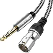 TRS 6.35mm (1/4 Inch) to XLR Male Cable 0.5m 1m 2m 3m 5m 10m (0.5m)
