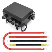 Winch Solenoid Relay Control Contactor Box for 8000-17000Lbs Electric ATV UTV Winch 12V Black