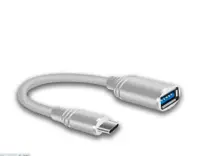 在飛比找PChome24h購物優惠-極速USB 3.1 TYPEC 公對母 OTG轉接傳輸線(白