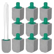 10 Pcs Pumice Stone Toilet Bowl Cleaner Toilet Pumice Stone with Long Handle Toilet Brush for Pool Bathtubs Kitchen Sink As Shown