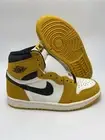 Nike Air Jordan 1 Retro High OG Yellow Black Sail (DZ5485 701) Men's Size 4