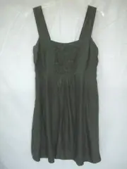 EILEEN FISHER Beaded Gray Silk Slvls Dress $238 NWT sz S