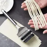 High Grade Stainless Steel Noodle Lattice Roller Dough Cutter for Kitchen4616