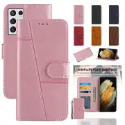 For Samsung Galaxy S22+S21/S30 S20 FE 5G Note20 Ultra Leather Wallet Flip Case