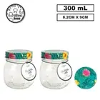 36x 300ML Glass Preserving Jars Food Storage Container Kitchen Jam Jelly Spice T