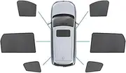 MAX COOL Car Window Sun Blind Shades Mesh Sunshade Suitable for LDV D90 2017-2023 Magnetic Rear Shade Mesh