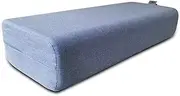 NGT new guide steps Yoga Bolster Pillow for Meditation and Support - Rectangular Yoga Cushion Foam Wedges Washable Suede Pillowcase for Men and Women with Carry Handles.
