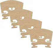 MagiDeal 4 Pieces Durable Replacement Maple 1/2 Violin Bridge Musical Instrument Accessory
