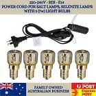 Power Cord for Salt Lamps, Selenite Lamps with Light Bulbs - SES E14 (220-240V)