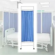 Hanging Room Divider, Hanging Room Divider Folding Room Screen Divider,Standing Foldable Privacy Screen Curtain,Waterproof Fabric Living Room Cubicle Panel with Lockable Wheels,70.8in Height
