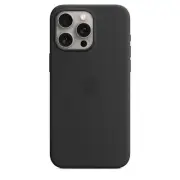 Genuine iPhone 15 Pro Max Silicone Case with MagSafe — Midnight Black