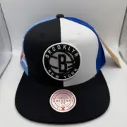 Mitchell & Ness Brooklyn Nets NBA Snapback Pinwheel Hat Black/Blue
