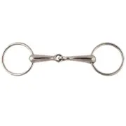 New! 5" Stainless steel LOOSE RING SNAFFLE BIT with Jointed mouth Horse