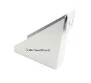 Package of 1 - 5 inch Steep Gutter Wedge White