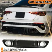 Fit For Audi RS3 8Y Sedan 2022-2023 Dry Carbon Fiber Rear Bumper Diffuser Lip (for: Audi)