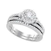 1 CTW-Diamond 3/8CT-CRD BRIDAL SET
