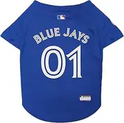 Official MLB Toronto Blue Jays Pet Jersey for Dogs & Cats, Size X-Small - Stylish Baseball Jersey for Your Furry Fan - Show Off Team Spirit with The Perfect Fan Apparel Gear for Pet, Dog & Cat