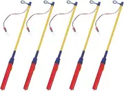 5pcs Lantern Stick Led Lantern Walking Stick Walking Light Bulbs Lanterns Pole for Kids Childrens Toys Electronic Lanterns Pole Plastic Manual Suite