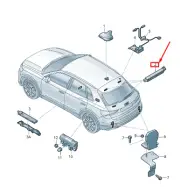 AUDI Q3 F3 Sportback Right Upper Antenna Amplifier 83A035225D NEW GENUINE