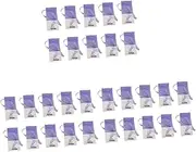 NUOBESTY 3sets Lavender Sachet Bag Sachets Charcoal Small Garbage Bags Purifier Garland Bin Liners Potpourri Bags Lavender Tea Scents Freshener Beads Purple Yarn Spliced ​​Cotton 22pcs*3
