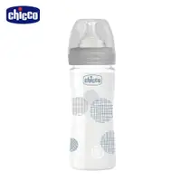 在飛比找蝦皮商城優惠-chicco-舒適哺乳-防脹氣玻璃奶瓶240ml 0M+