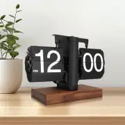 Flip Clock, Digital Retro Auto Clock Vintage, Large Black