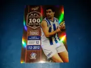 2013 AFL SELECT FOOTY MILESTONE 100 GAMES NORTH MELBOURNE LINDSAY THOMAS MG51