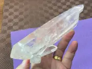 Large double terminated natural quartz Crystal cluster wand. 566gr