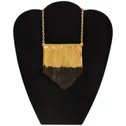 CC Skye Cocktail Fringe Necklace in Gold/Black by CC Skye for Women - 1 Pc Necklace
