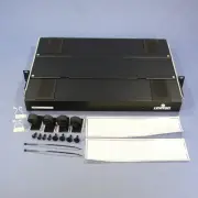 Leviton 5P330-AA 24-Port 1RU Unloaded SC ST Fiber Optic Patch Panel Rack Mount