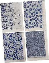 Tofficu Underglaze Transfers for Pottery Sheets of Ceramic Decals Clay Transfer Paper Glaze for Ceramics Easy DIY