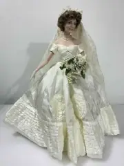 Jackie Kennedy Wedding Dress Porcelain Franklin Heirloom Doll Mint NRFB