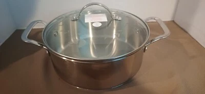 5808 princess heritage classic stainless steel casserole pot with lid