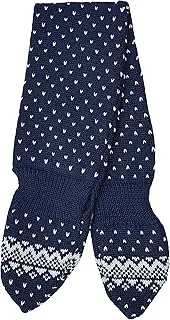 [maximo] Baby Boys Scarf with Loop and Polka Dot Pattern Blue (Navy/Light Grey 4888), (Manufacturer Size: One Size), Blue (Navy/Light Grey. 4888), One size