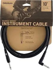 Planet Waves Classic Series Instrument Cable, Right Angle Plug, 10 feet