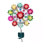 11-Light Multicolored Retro Reflector Tree Topper