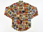 Brooks Brothers 346 Long Sleeve Dress Shirt - Madras Patchwork - Size: Small