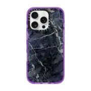 iPhone 16 Pro Impact Case Blue Stone Marble